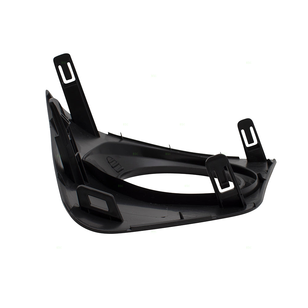 Brock Replacement Passengers Front Bumper Fog Lamp Cover Trim Bezel w/ Hole Compatible with 14-16 Corolla S & Special Edition 8148102480 TO1039172