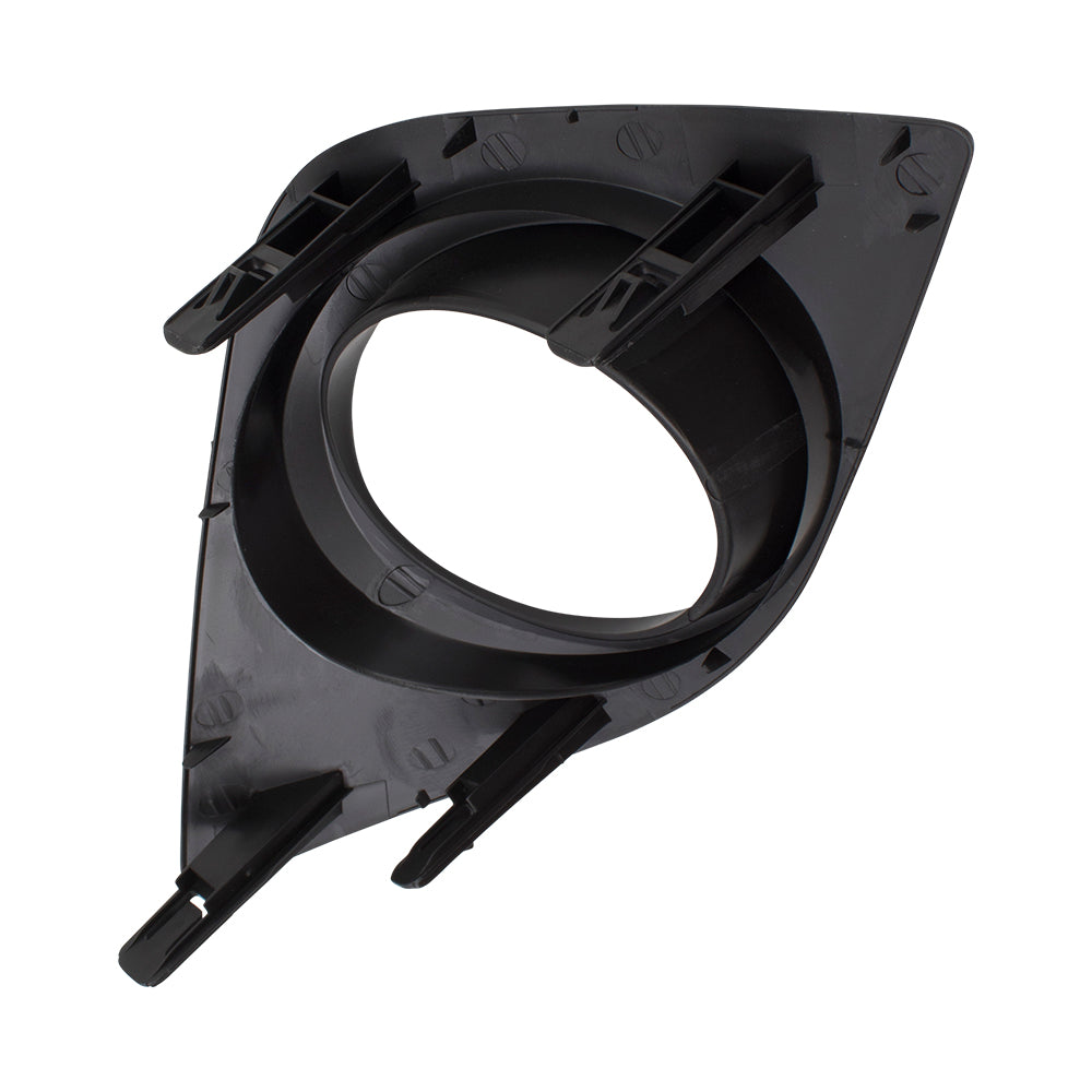 Brock Replacement Drivers Fog Lamp Cover Front Left Bumper Light Hole Trim Bezel Compatible with 14-16 Corolla LE & LE Eco 8148202520 TO1038196