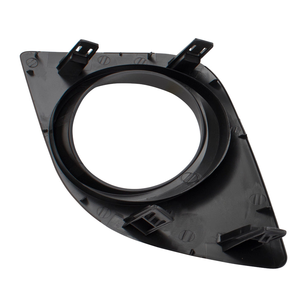 Brock Replacement Passengers Fog Lamp Cover Front Right Bumper Light Hole Trim Bezel Compatible with 14-16 Corolla LE & LE Eco 8148102530 TO1039196