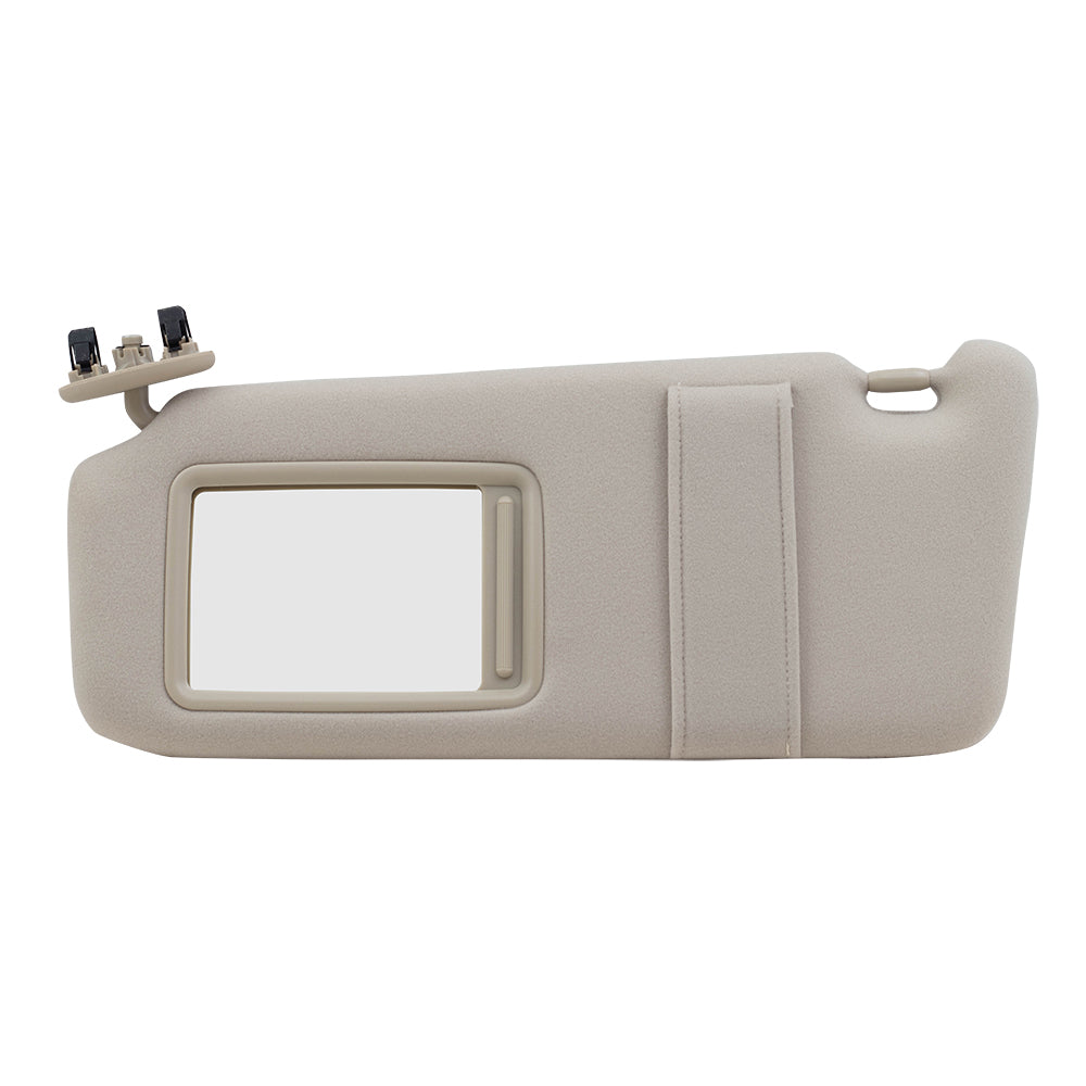 Brock Replacement Beige Sun Visor Compatible with 2007-2011 Camry USA