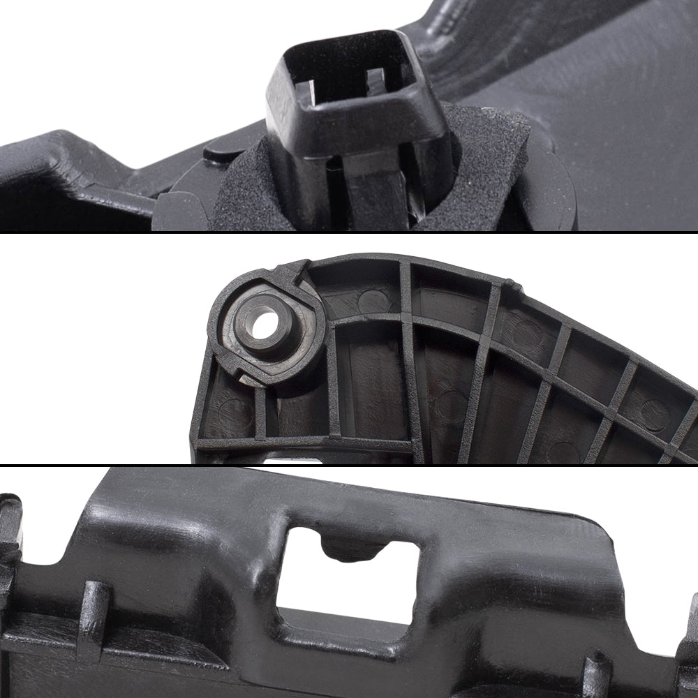 Brock Replacement Rear Driver Side, Side Bumper Support and Bumper Cover Retainer & Front Driver Side Bumper Bracket 3 Piece Set Compatible with 2007-2011 Camry & 2007-2011 Camry Hybrid