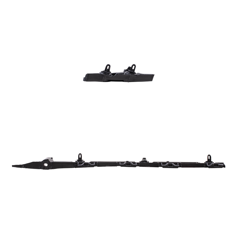 Brock Replacement Rear Driver and Passenger Side, Side Bumper Supports and Bumper Cover Retainers 4 Piece Set Compatible with 2007-2011 Camry & 2007-2011 Camry Hybrid