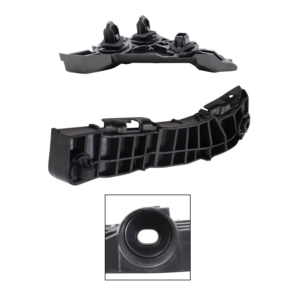 Brock Replacement Front Bumper Brackets and Rear Bumper Cover Retainers & Side Bumper Supports 6 Piece Set Compatible with 2007-2011 Camry & 2007-2011 Camry Hybrid