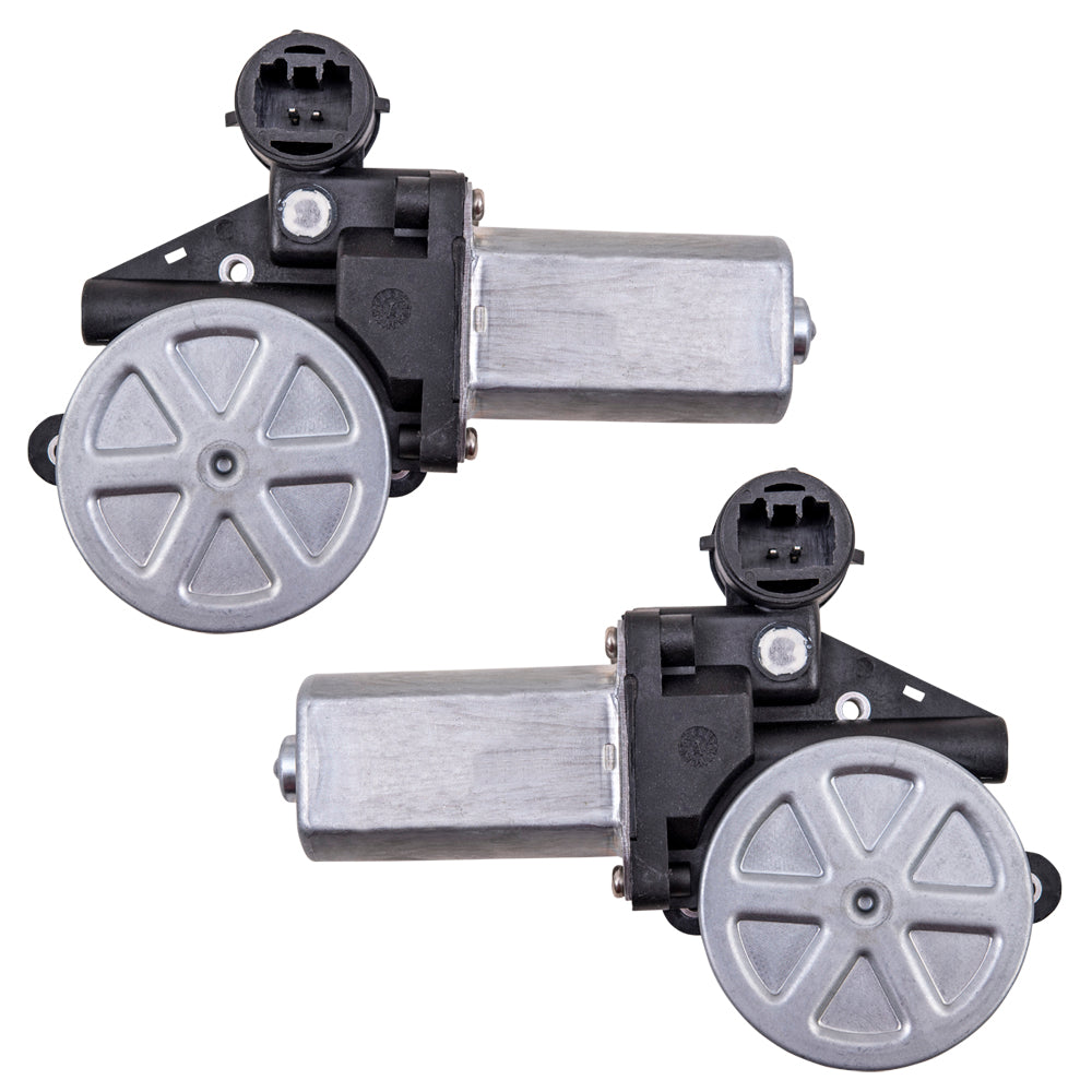 Brock Aftermarket Replacement Power Window Motor With 2 Pin Connector Set Compatible With 2002-2008 Toyota Models