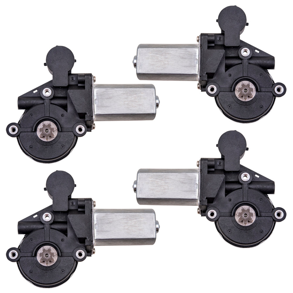 Brock Aftermarket Replacement Power Window Motor With 2 Pin Connector 4 PC Set Compatible With 2002-2008 Toyota Models