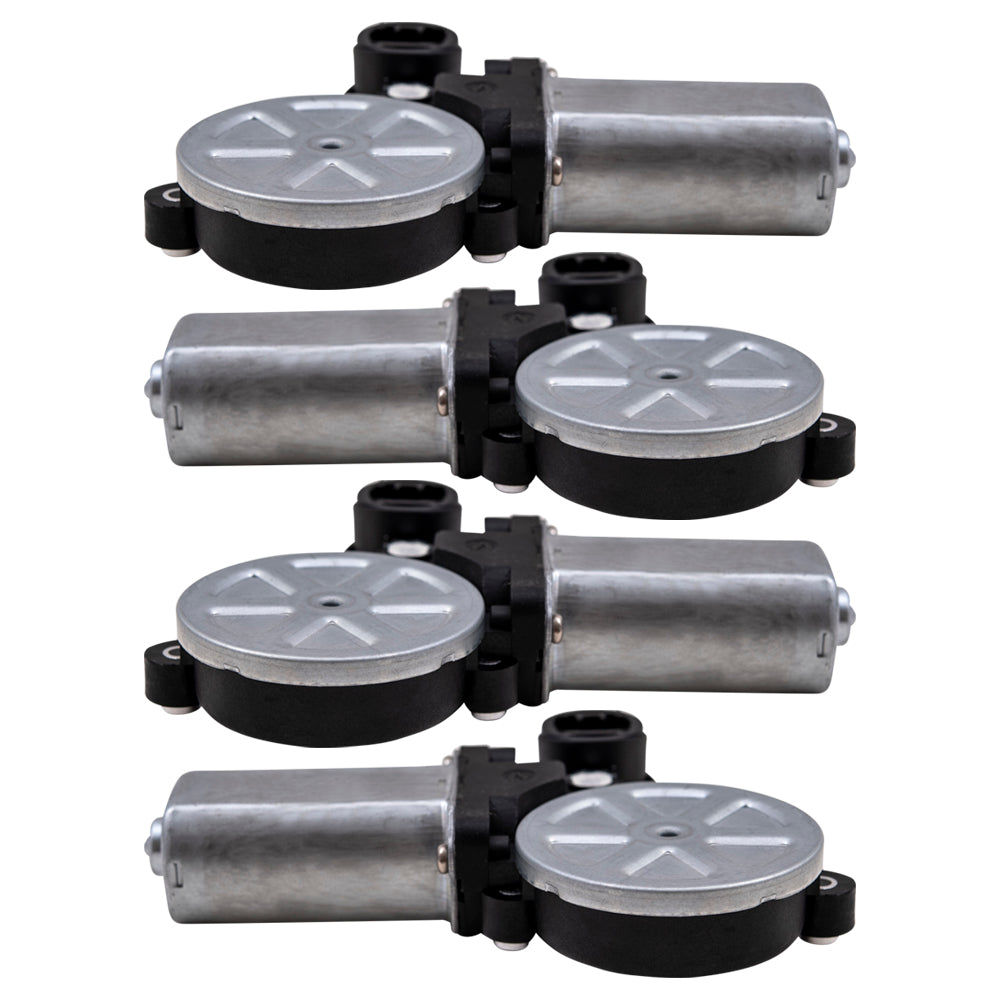 Brock Aftermarket Replacement Power Window Motor With 2 Pin Connector 4 PC Set Compatible With 2002-2008 Toyota Models