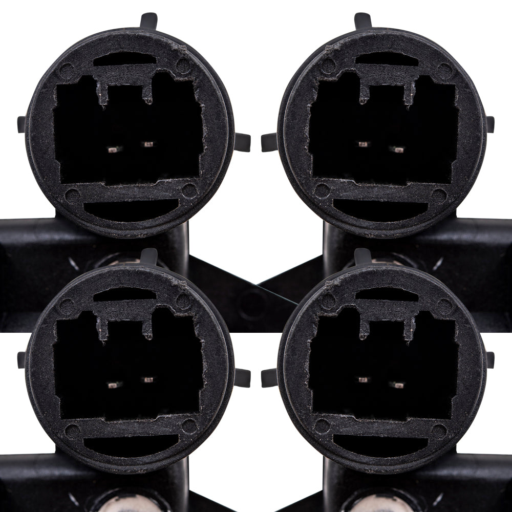 Brock Aftermarket Replacement Power Window Motor With 2 Pin Connector 4 PC Set Compatible With 2002-2008 Toyota Models