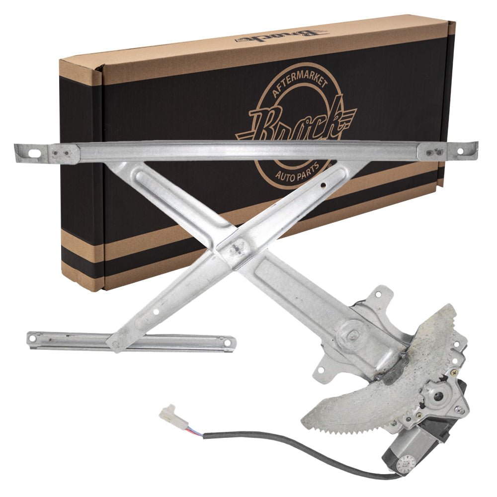 Brock Replacement Drivers Front Power Window Lift Regulator with Motor Assembly Compatible with 98-00 Van 6980208010