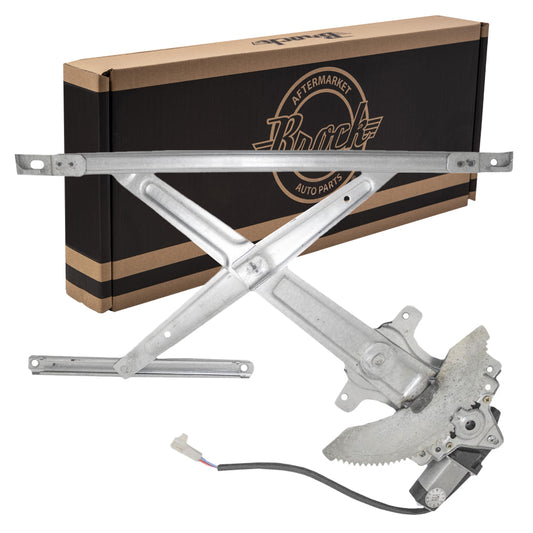 Brock Replacement Drivers Front Power Window Lift Regulator with Motor Assembly Compatible with 98-00 Van 6980208010