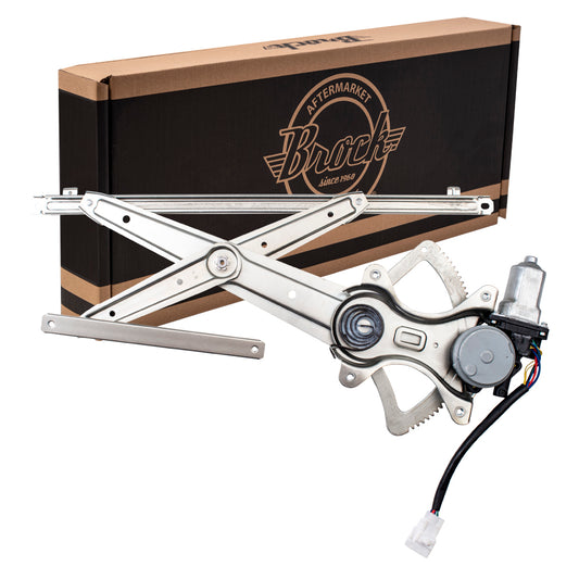 Brock Aftermarket Replacement Front Driver Left Power Window Regulator with Motor Compatible with 2001-2007 Toyota Sequoia