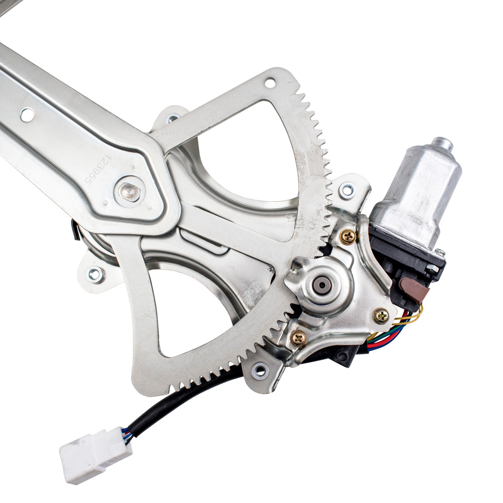 Brock Aftermarket Replacement Front Driver Left Passenger Right Power Window Regulator with Motor Set Compatible with 2001-2007 Toyota Sequoia