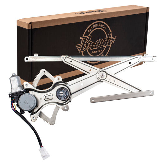 Brock Aftermarket Replacement Front Passenger Right Power Window Regulator with Motor Compatible with 2001-2007 Toyota Sequoia