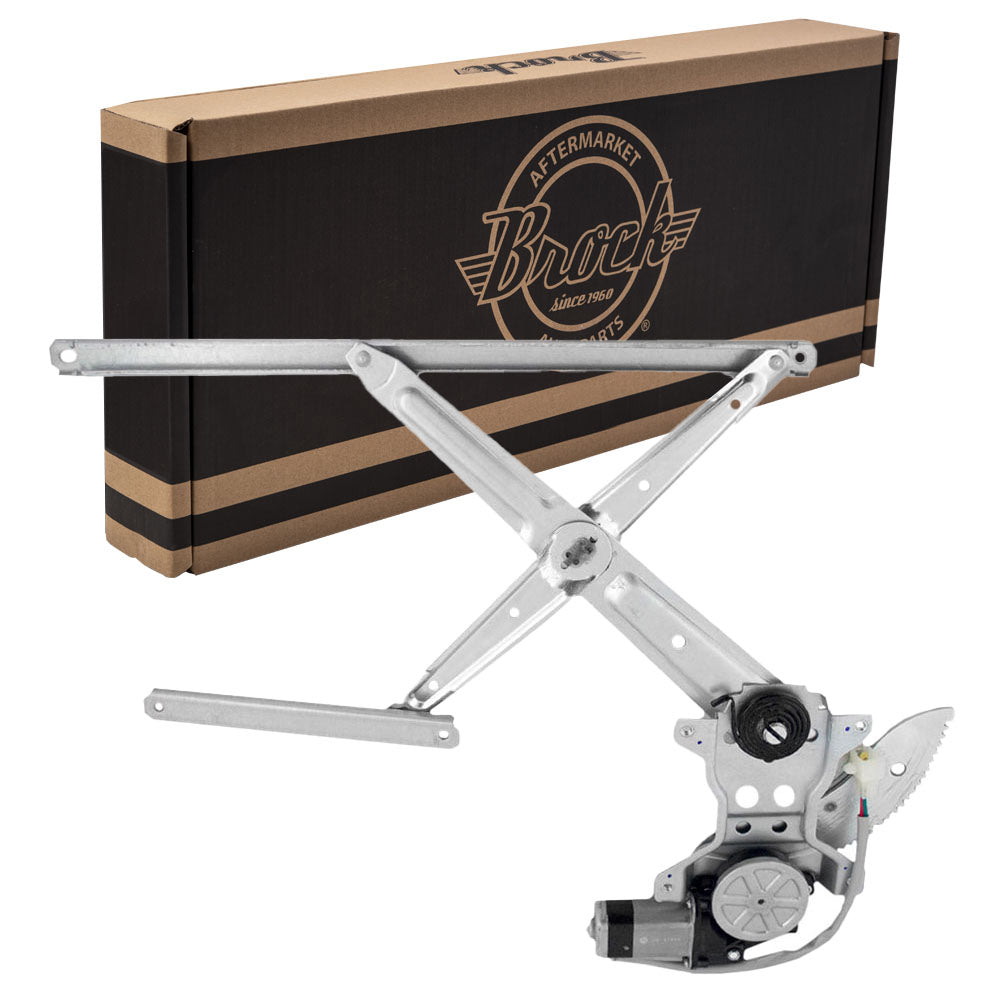 Brock Replacement Drivers Front Power Window Lift Regulator with Motor Assembly Compatible with 91-97 SUV 6980260010