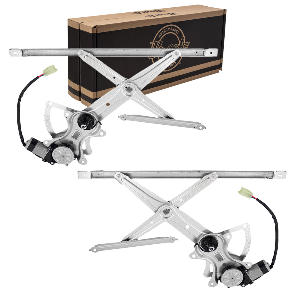 Fits Toyota Camry 02-06 Set of Front Power Window Regulators & Motors Assemblies