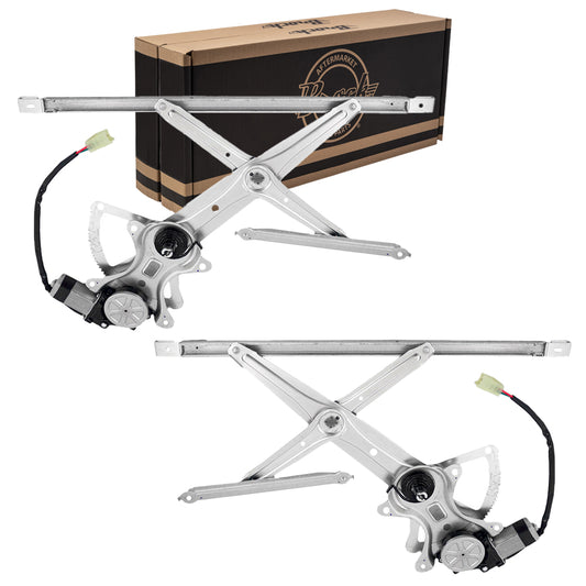 Fits Toyota Camry 02-06 Set of Front Power Window Regulators & Motors Assemblies