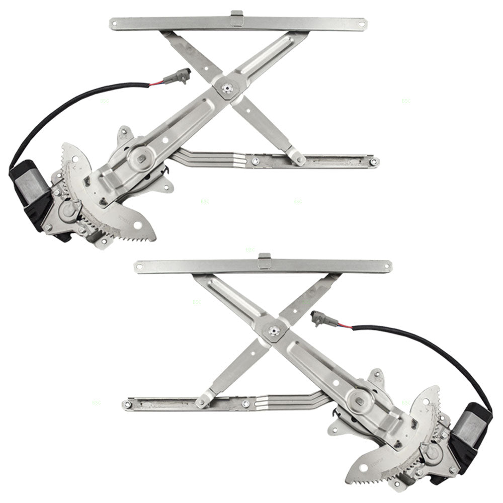 Brock Replacement Driver and Passenger Front Power Window Lift Regulators & Motors Assemblies Compatible with 95-04 Tacoma 6980235090 6980135100