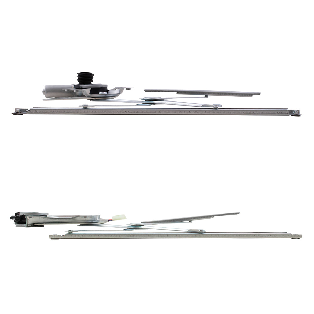 Brock Replacement Pair Set Front Power Window Lift Regulators with Motors Assemblies Compatible with 2001-2007 Highlander Hybrid 85720-42080 85720-42080