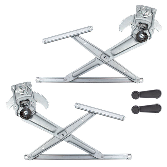 Brock Replacement Manual Window Regulators with Crank Handles Compatible with 84-89 4Runner