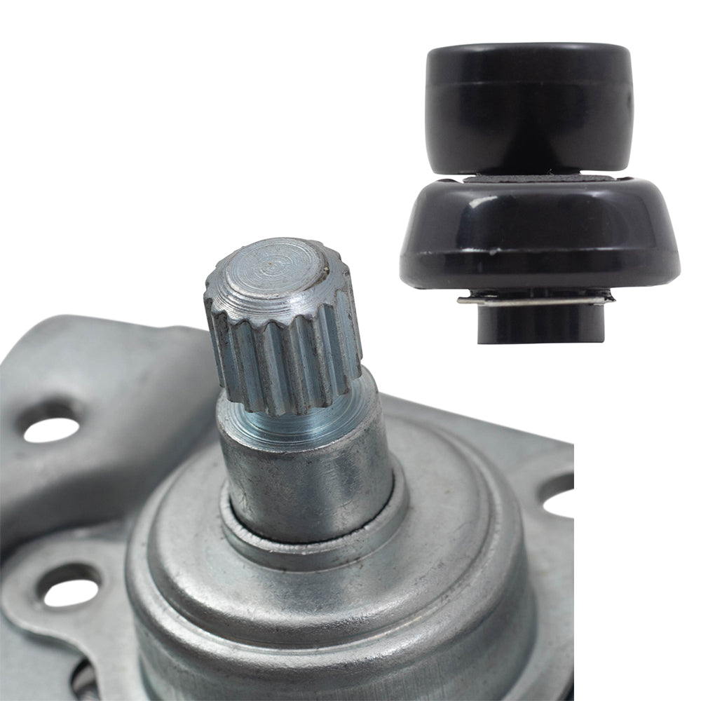 Brock Replacement Front Manual Window Regulators with Crank Handles Compatible with 90-95 4Runner