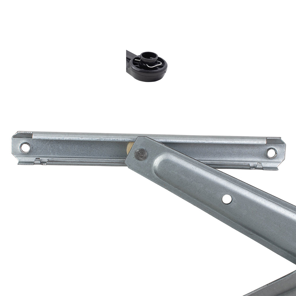 Brock Replacement Front Manual Window Regulators with Crank Handles Compatible with 90-95 4Runner