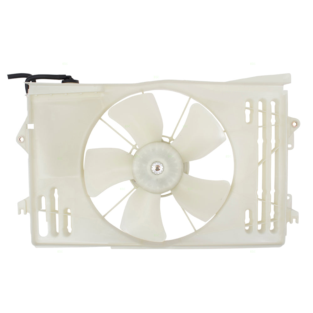 Brock Replacement Radiator Cooling Fan Motor Assembly Compatible with 03-08 Corolla Matrix Vibe 163610D090 88971521