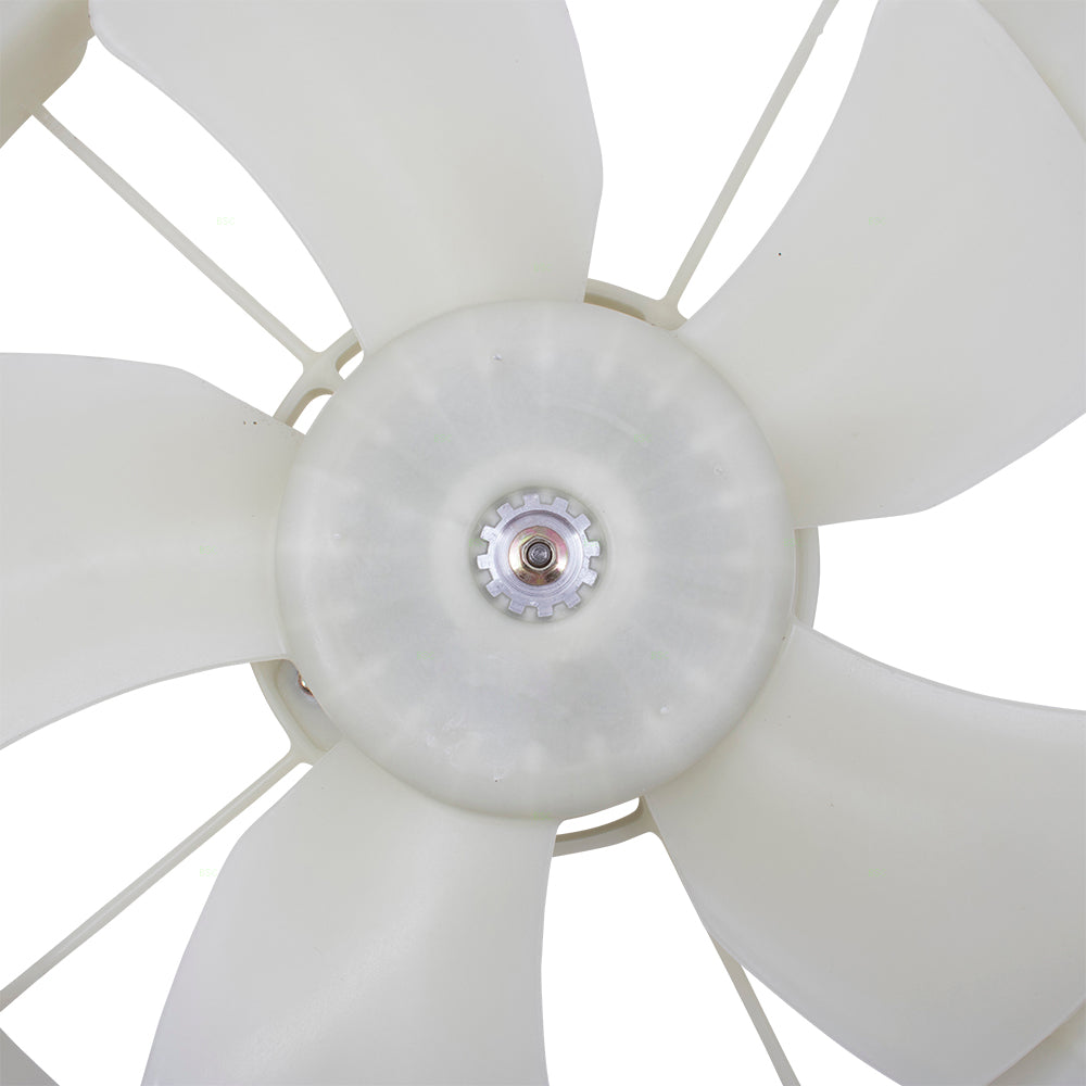 Brock Replacement Radiator Cooling Fan Motor Assembly Compatible with 03-08 Corolla Matrix Vibe 163610D090 88971521