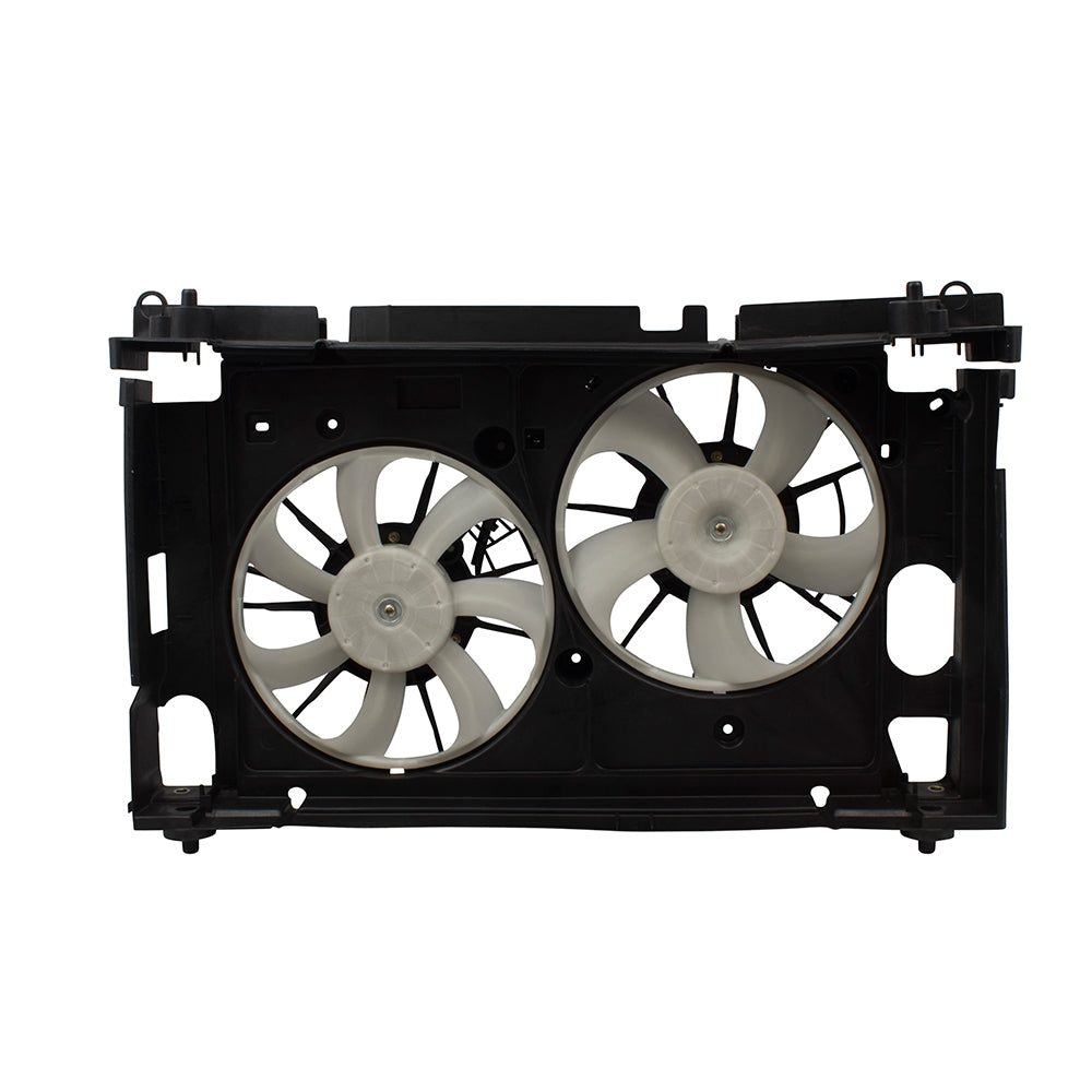 Brock Replacement Dual Condenser Radiator Engine Cooling Fan Assembly Replacement for 10-15 Prius & 12-18 Prius V 1671137040 1636128360