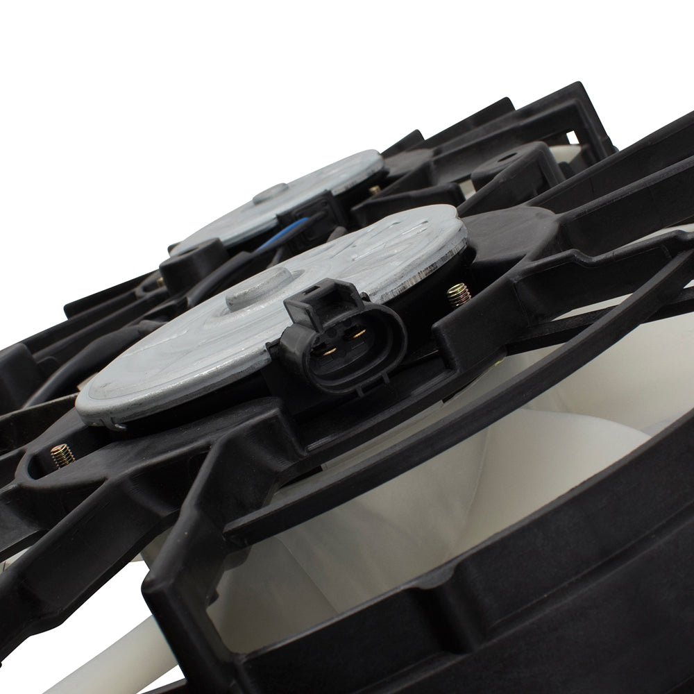 Brock Replacement Dual Condenser Radiator Engine Cooling Fan Assembly Replacement for 10-15 Prius & 12-18 Prius V 1671137040 1636128360