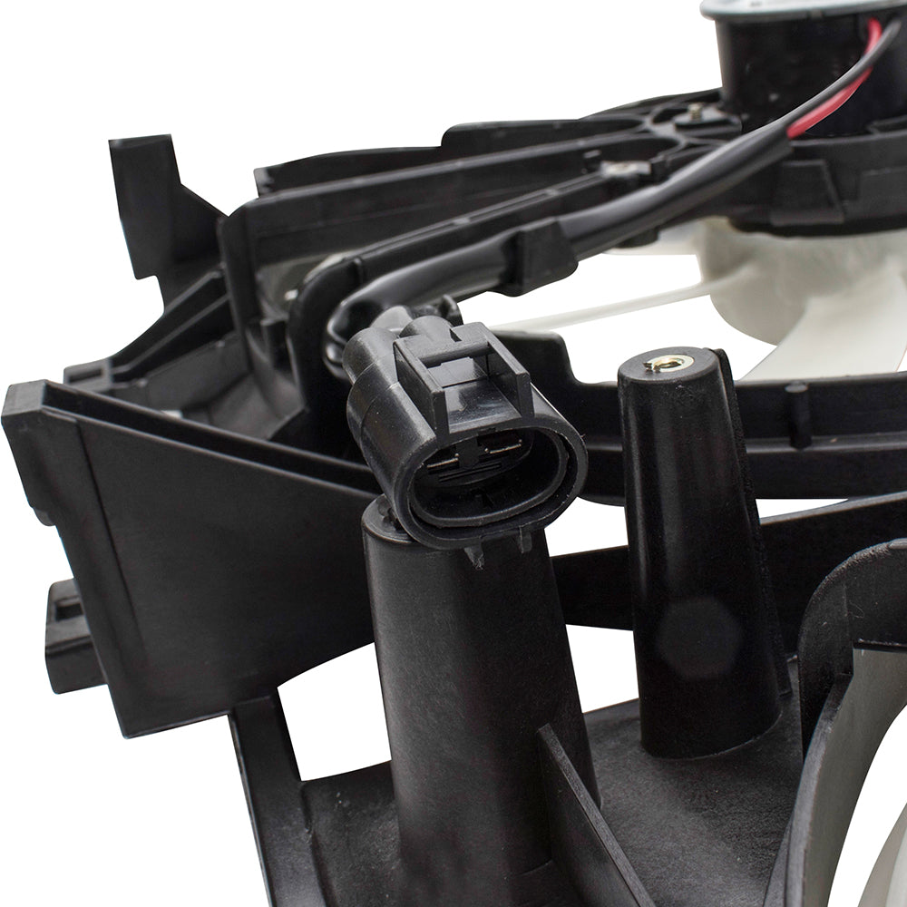 Brock Replacement Dual Condenser Radiator Engine Cooling Fan Assembly Replacement for 12-17 Camry 2.5L 167110V100 163610V420