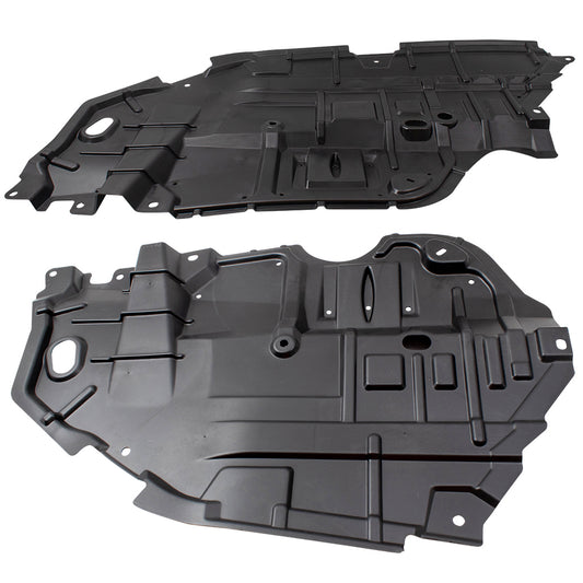 Brock Replacement Pair Set Front Engine Under Cover Lower Left Splash Shield Guards Compatible with 2012-2014 Camry 5144206140 5144106150 TO1228178 TO1228177