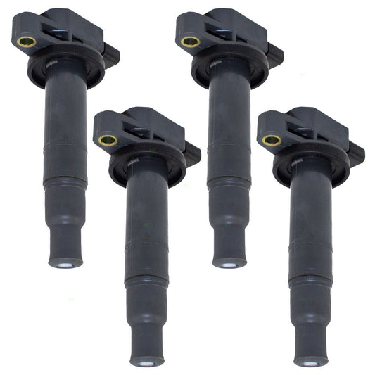 Brock Replacement 4 Piece Set Ignition Spark Plug Coils Compatible with xA xB Echo Prius Yaris 90919-02240