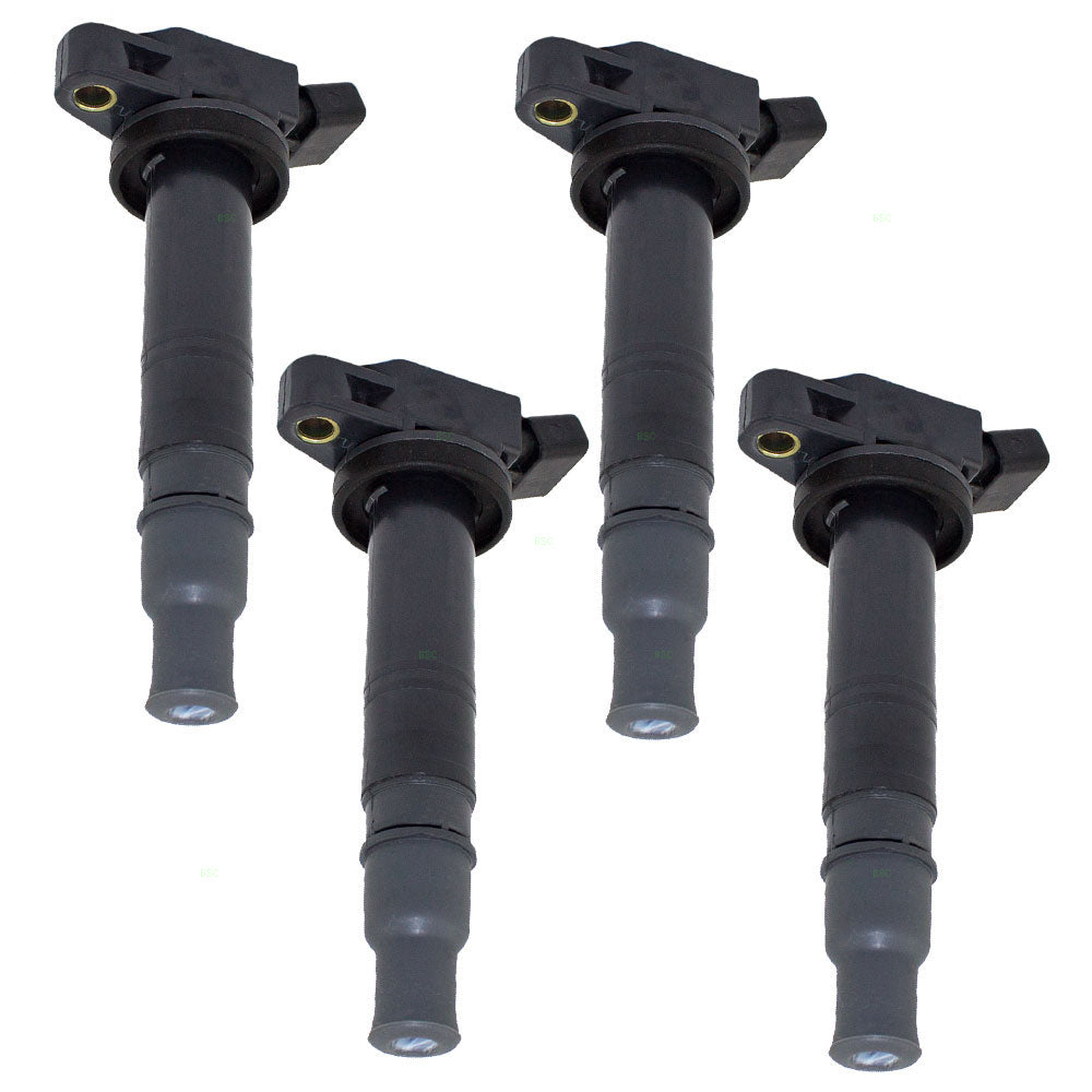 Brock Replacement 4 Piece Set Ignition Spark Plug Coils Compatible with Various Models 90919-02248 90919-A2006