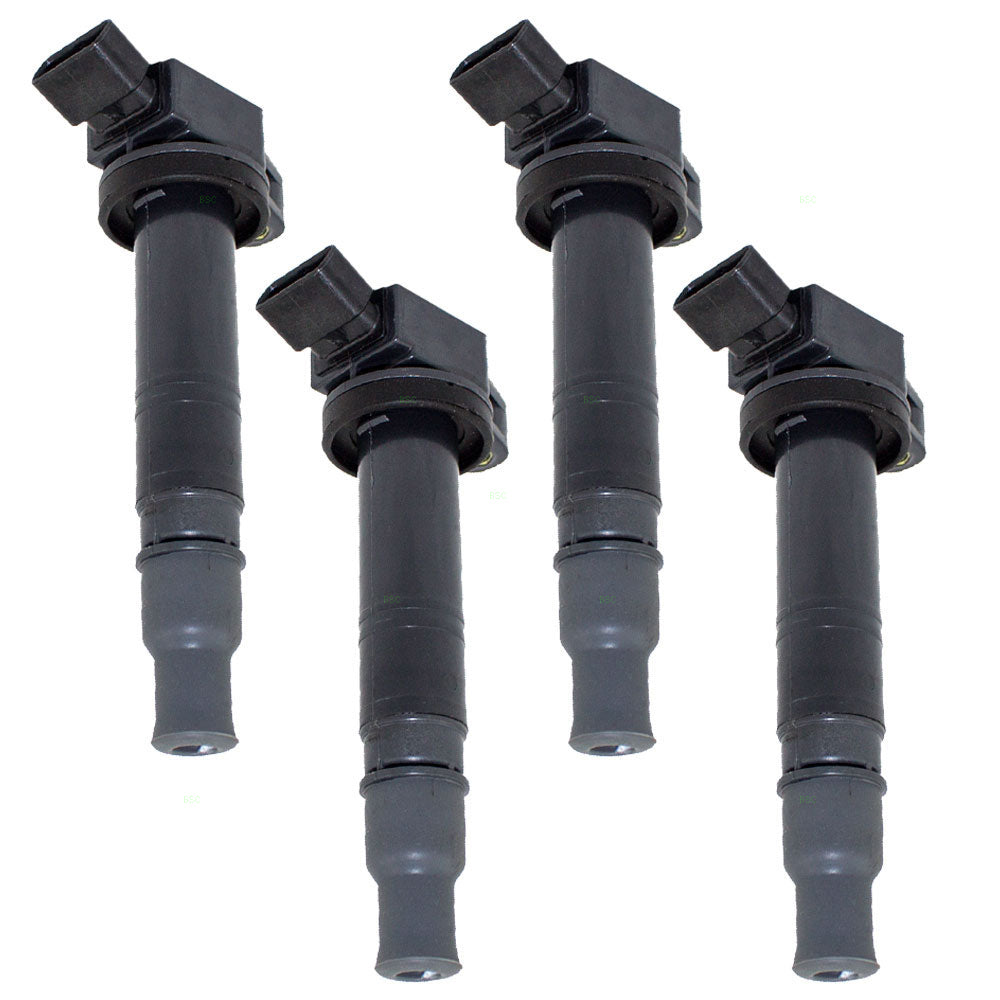 Brock Replacement 4 Piece Set Ignition Spark Plug Coils Compatible with Various Models 90919-02248 90919-A2006