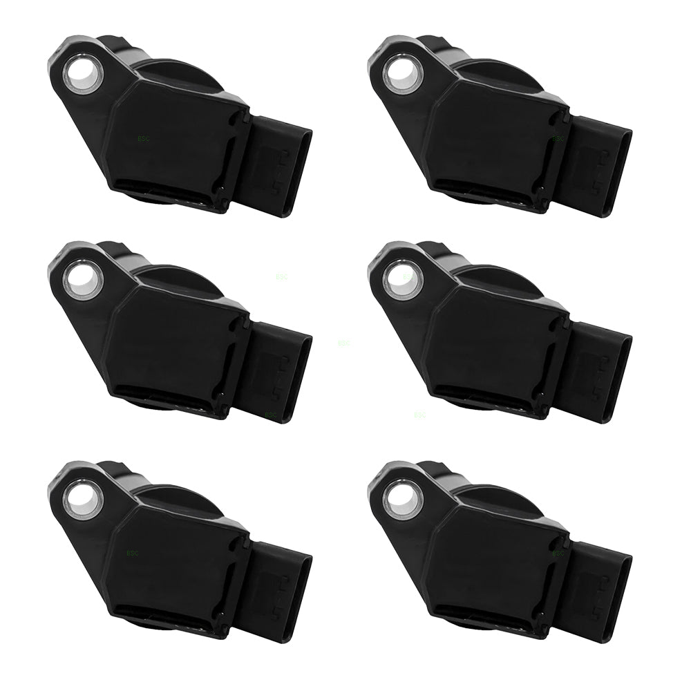 Brock Replacement 6 Piece Set of Six Ignition Spark Plug Coils Compatible with Camry Avalon Highlander RAV4 Sienna Venza 90919-A2007
