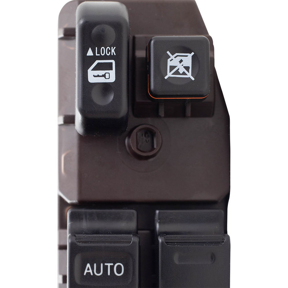 Brock Replacement Drivers Front Power Window Master Switch Left Side Compatible with 04-10 xA xB Camry Sienna Matrix Vibe 84820AA070 88973019