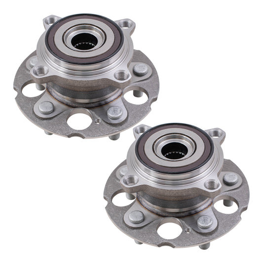 Brock Replacement Set Rear Hubs with Wheel Bearings Compatible with 2012-2016 CR-V with All-Wheel Drive