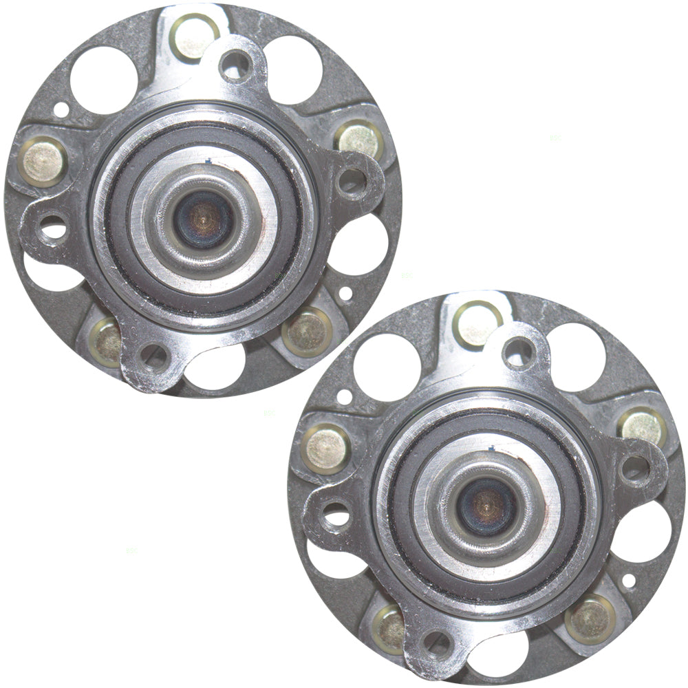 Brock Replacement Pair Set Rear Wheel Hub Bearings Compatible with 04-08 TSX 05-07 Accord 42200-SEA-951 HA590019 512327