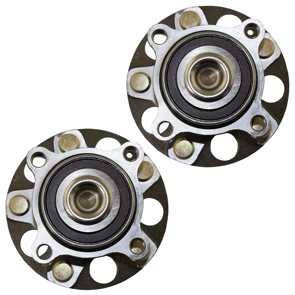 Brock Replacement Pair Set Rear Wheel Hub Bearings Compatible with TSX Accord 42200-TA0-A51 HA590202
