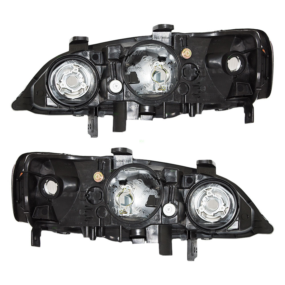 Brock Replacement Pair Set HID Combination Headlights Headlamps Replacement Compatible with 99-01 TL (with pre-installed HID Lighting) 33151S0KA01 33101S0KA01
