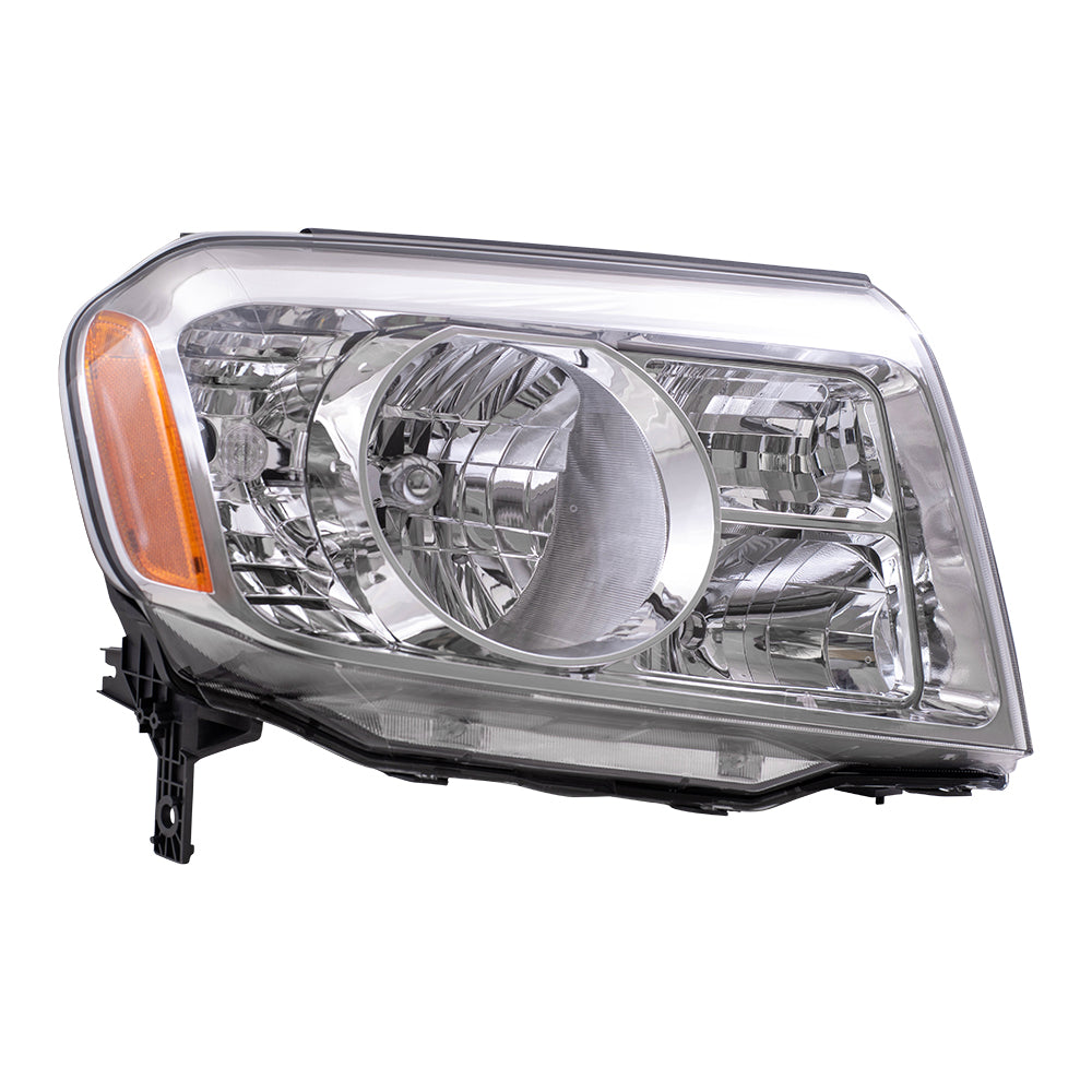 Brock Replacement Passengers Headlight Headlamp Compatible with 2009-2011 Pilot SUV 33100SZAA01