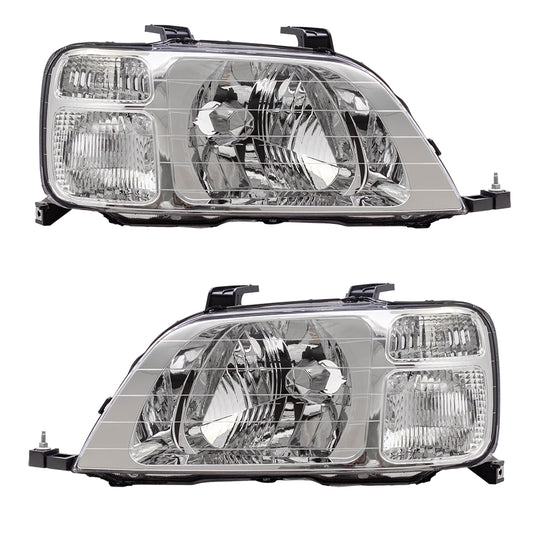 Fits Honda CR-V 97 98 99 00 01 Set Headlights Headlamps 33151S10A01 33101S10A01