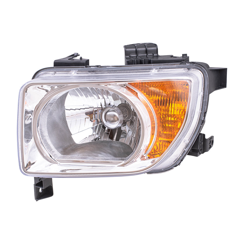 Fits 03-08 Honda Element EX LX Drivers Headlight w/ Chrome Bezel 33151SCVA01