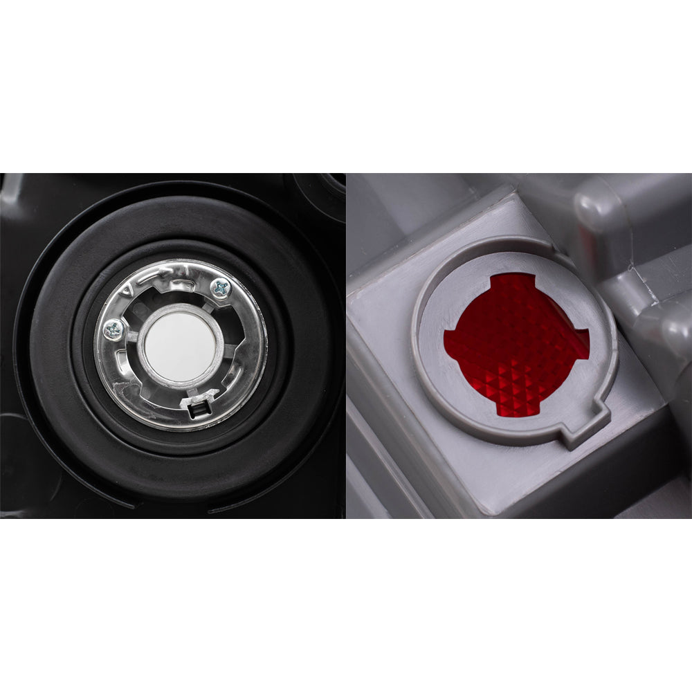Brock Replacement Halogen Headlights and Tail Lights Compatible with 2006 2007 2008 Pilot