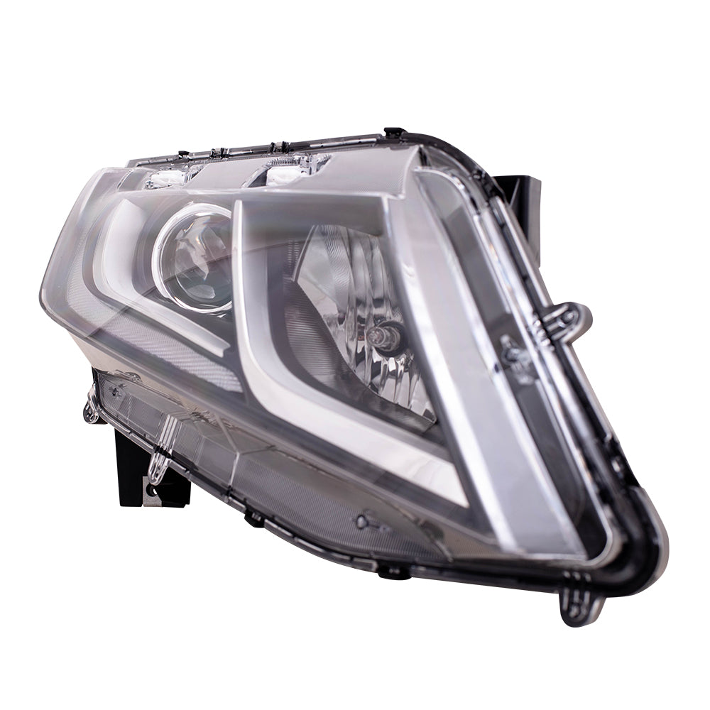 Brock Replacement Set Driver and Passenger Halogen Combination Headlights Compatible with 2018-2023 Odyssey