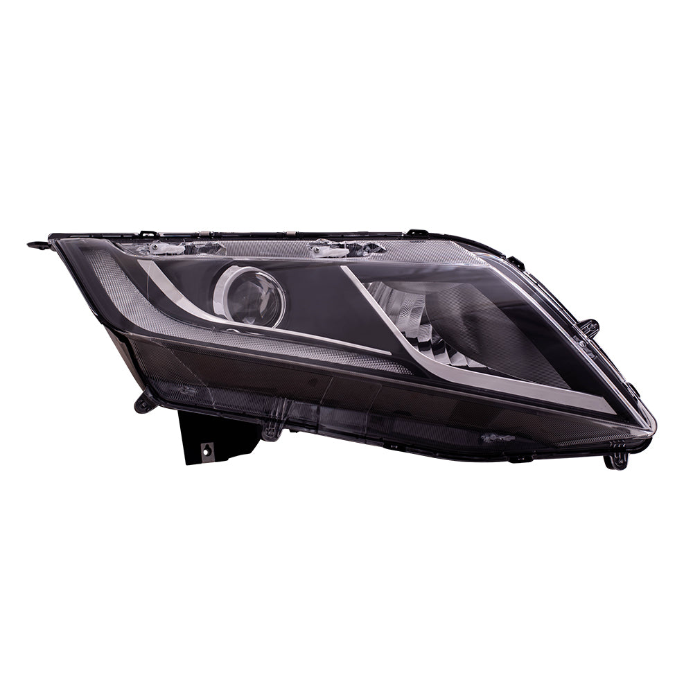 Brock Replacement Set Driver and Passenger Halogen Combination Headlights Compatible with 2018-2023 Odyssey