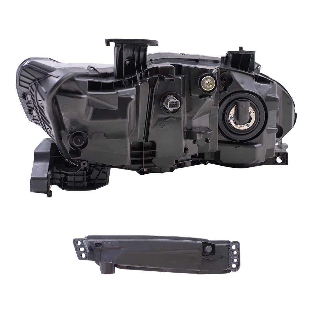 Brock Aftermarket Replacement Driver Left Passenger Right Halogen Combination Headlights & Fog Lights 4 Piece Set Compatible with 2018-2020 Honda Accord Sedan EXCEPT Touring Models