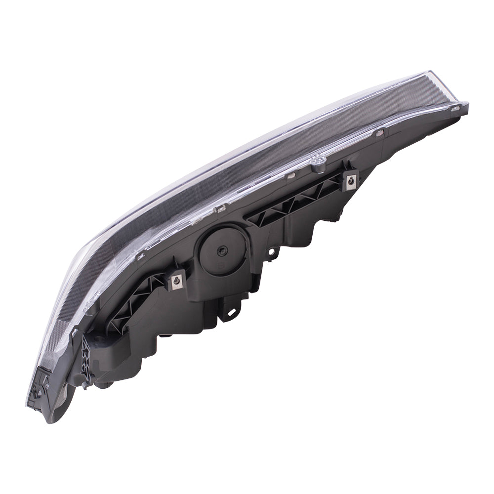 Brock Replacement Driver and Passenger Side Halogen Combination Headlight Assemblies Compatible with 2016-2017 Accord Coupe LX-S