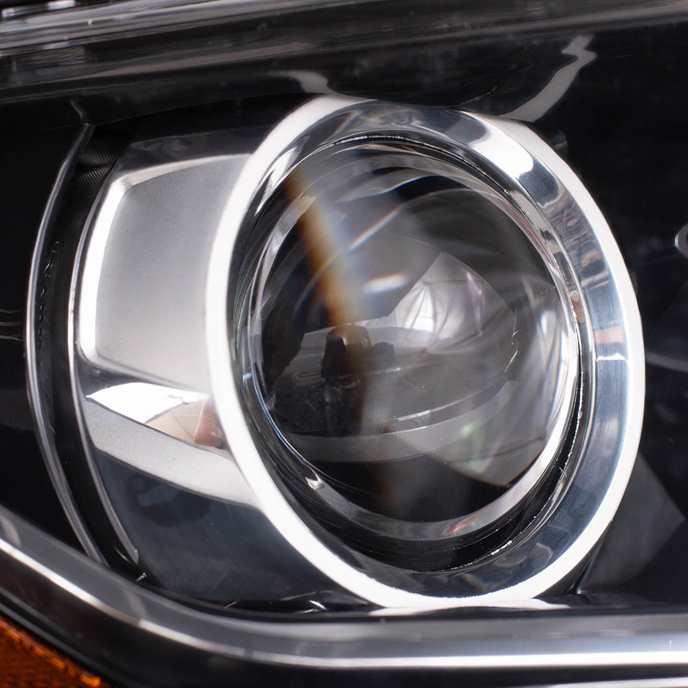 Brock Replacement Driver and Passenger Side Halogen Combination Headlight Assemblies Compatible with 2016-2017 Accord Coupe LX-S