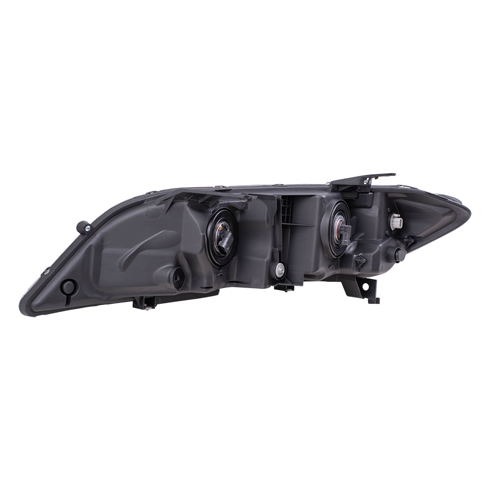 Brock Replacement Driver and Passenger Side Halogen Combination Headlight Assemblies Compatible with 2016-2017 Accord Coupe LX-S