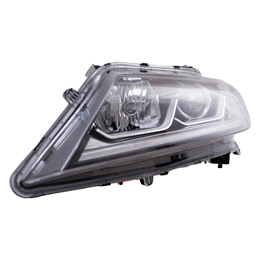 Brock Replacement Driver Side Halogen Combination Headlight Assembly Compatible with 2016-2017 Accord Coupe LX-S